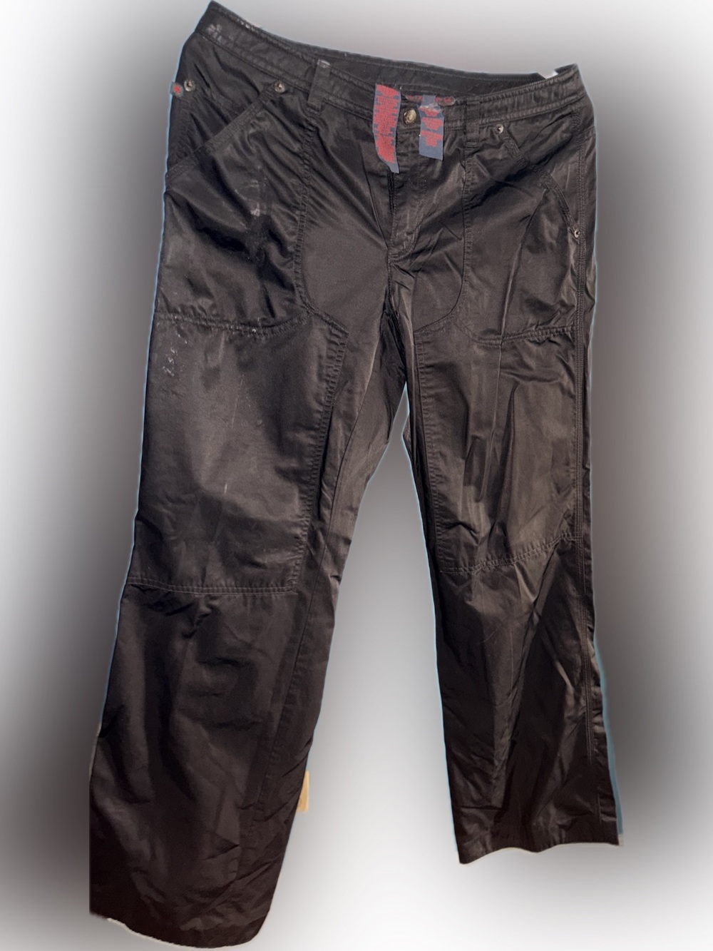 Ralph Lauren Black Cargo Pants with Subtle Red Tab